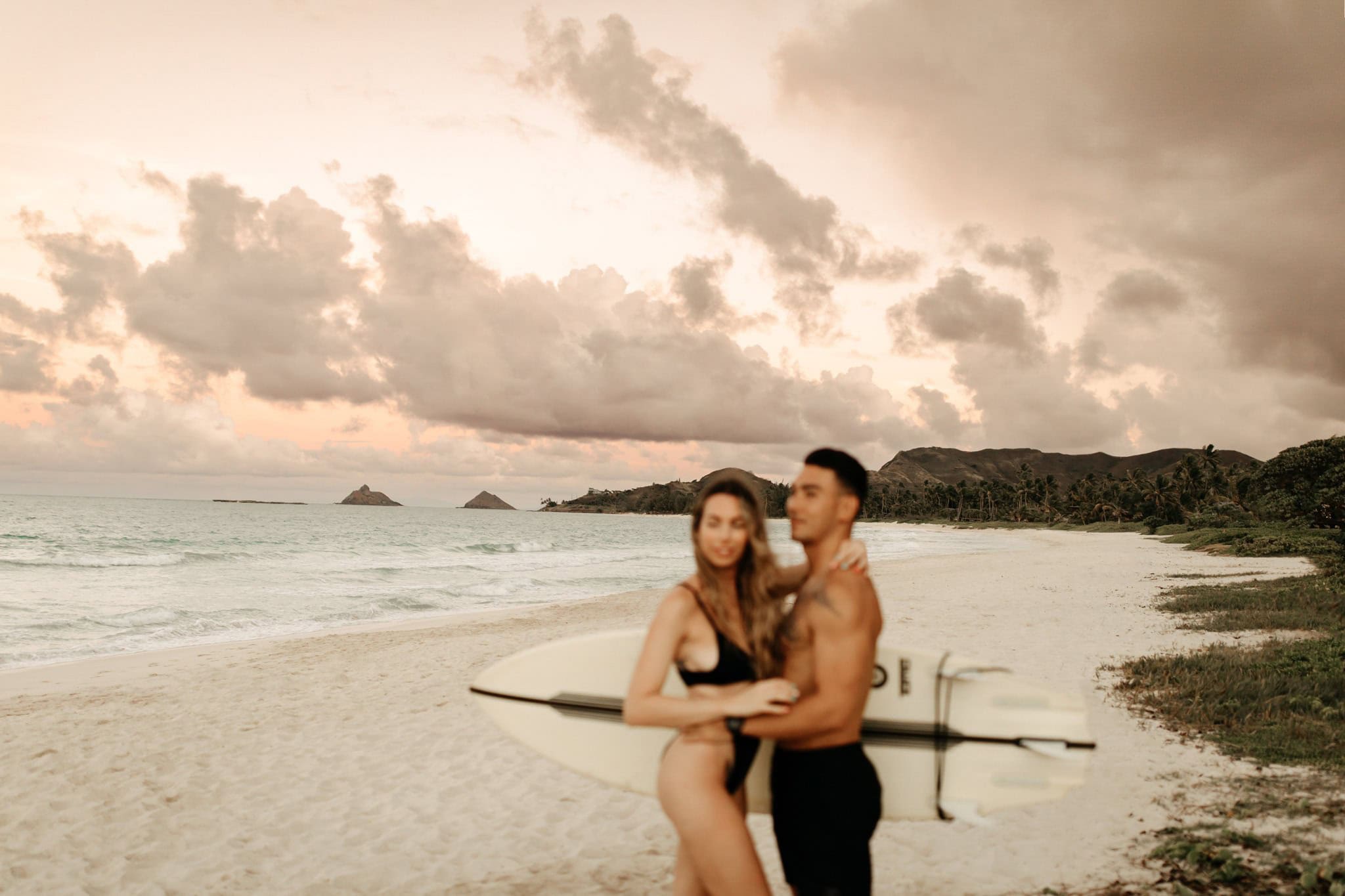 Couples Surf Session on Oahu, Hawaii