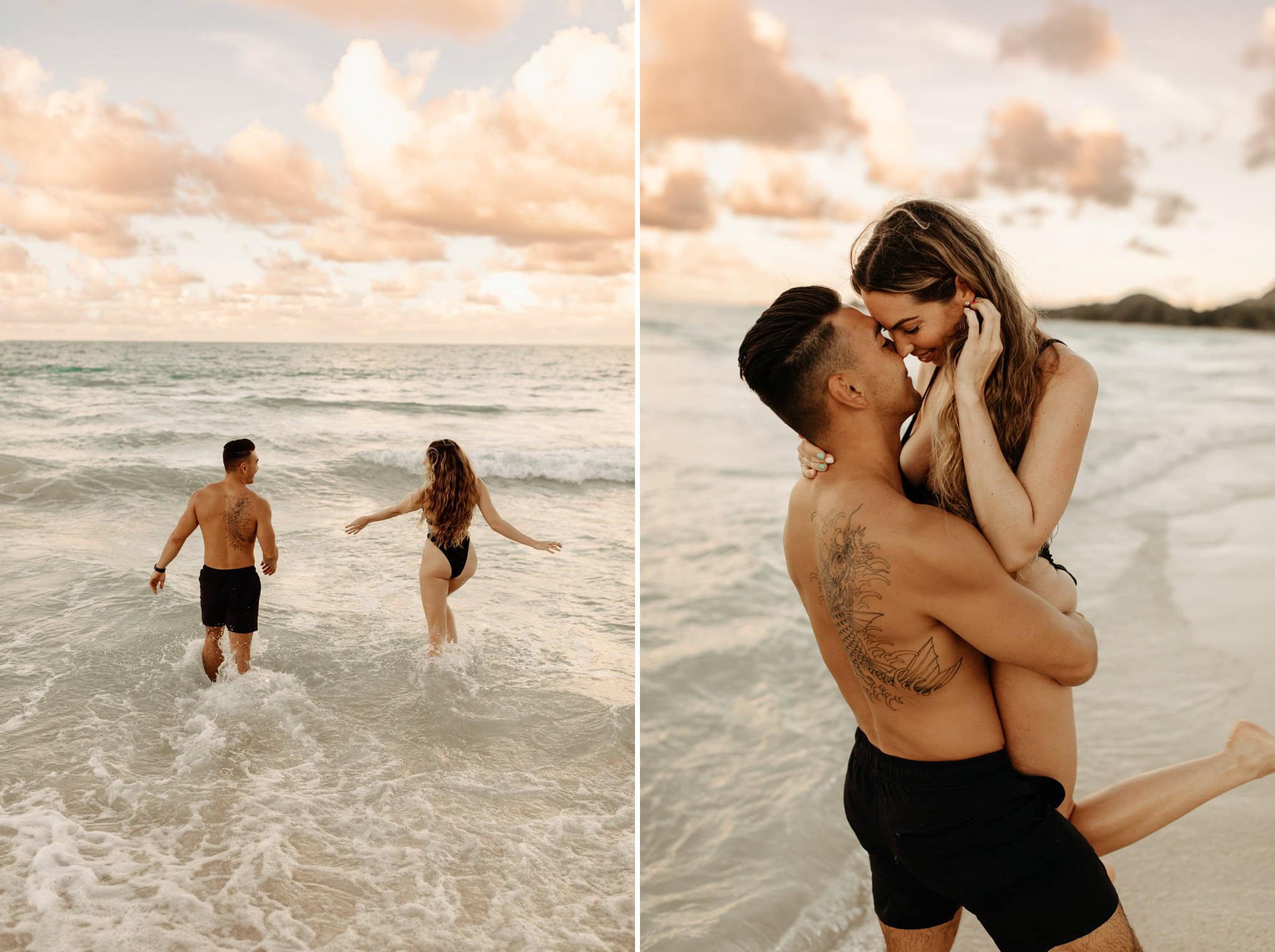 Couples Surf Session on Oahu, Hawaii
