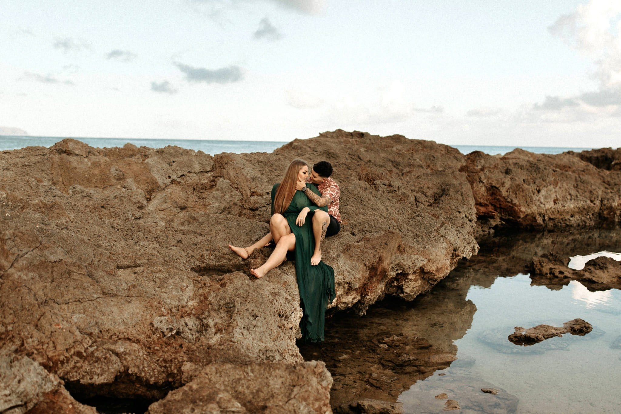 Intimate Sunrise Couples Session on Oahu