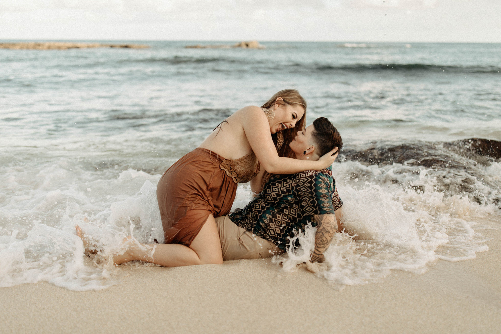 Intimate Sunrise Couples Session on Oahu