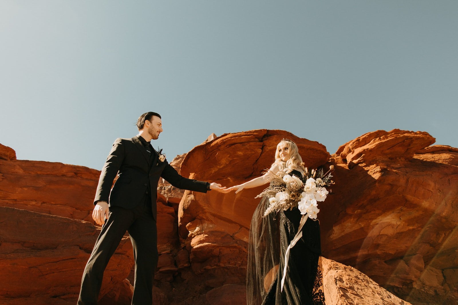 Gothic Wedding at Red Earth Venue