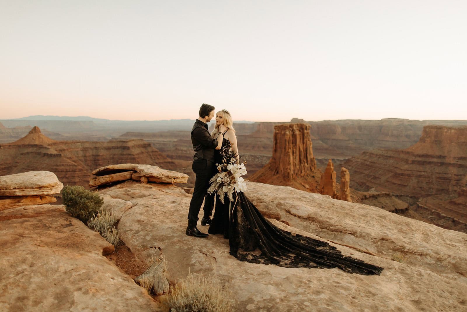 Gothic Fairytale Wedding at Red Earth Venue in Moab
