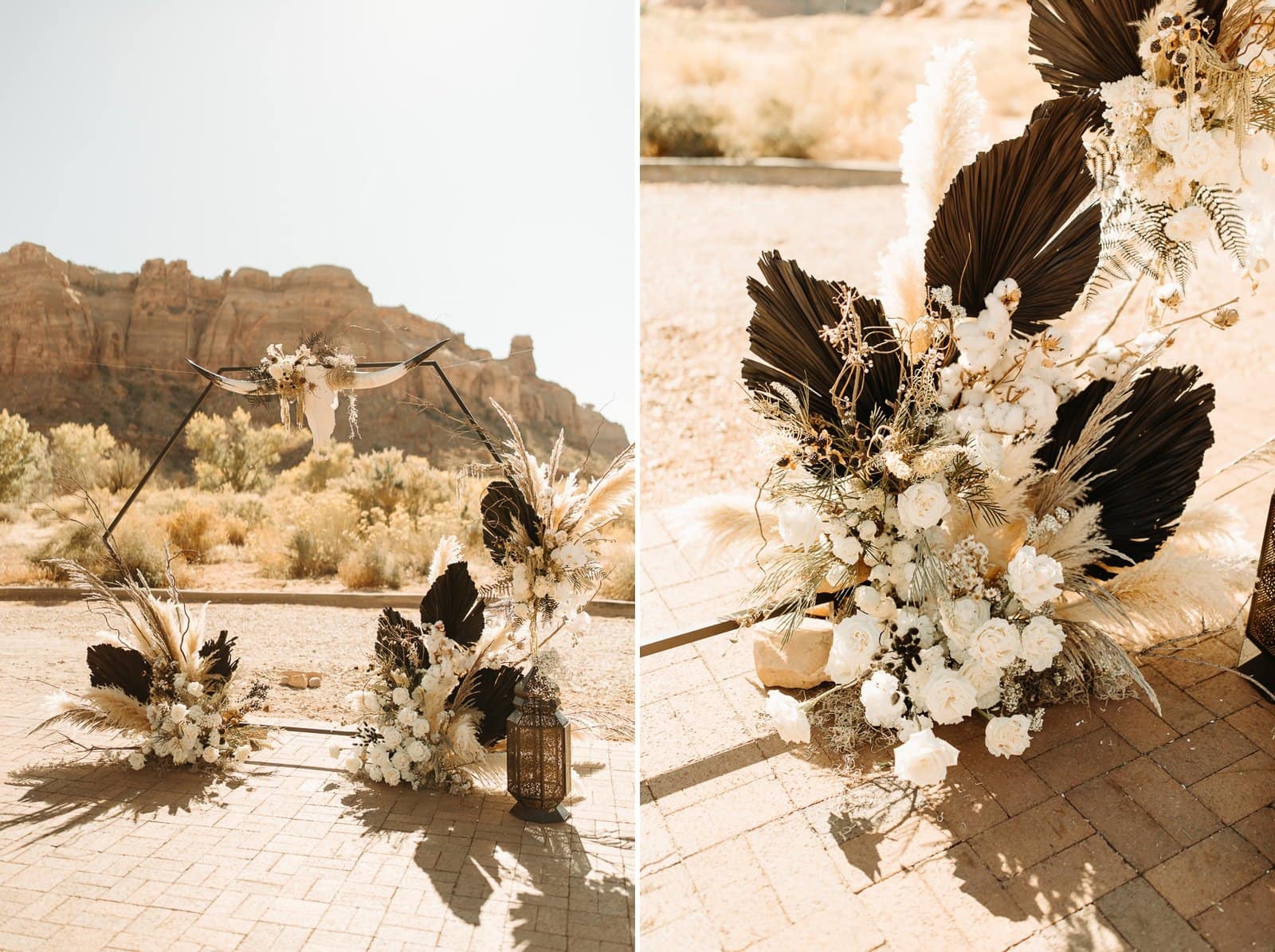 Gothic Wedding details at Red Earth Venue