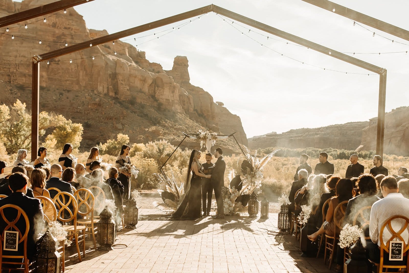 Gothic Wedding at Red Earth Venue