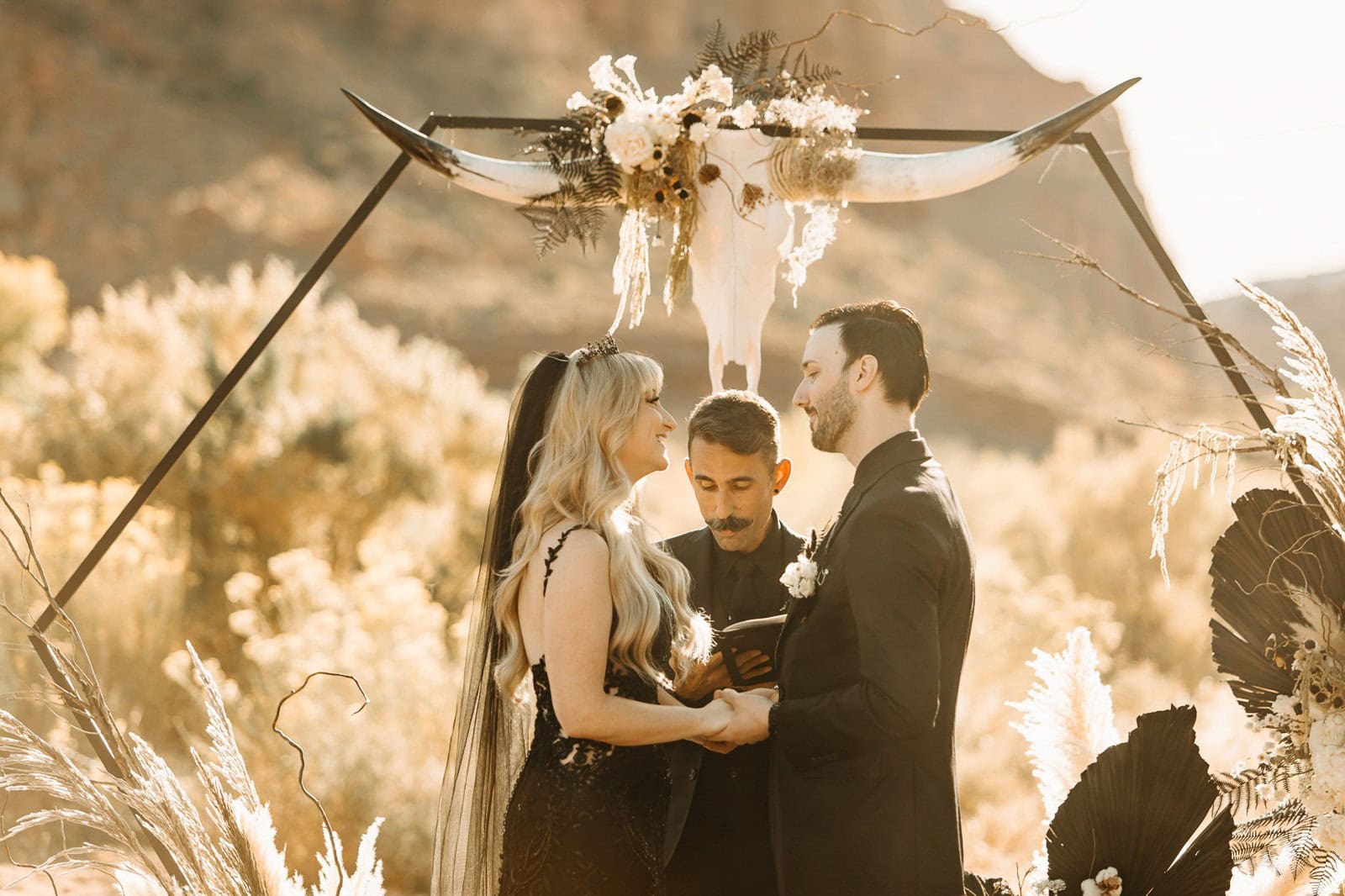 Gothic Wedding at Red Earth Venue