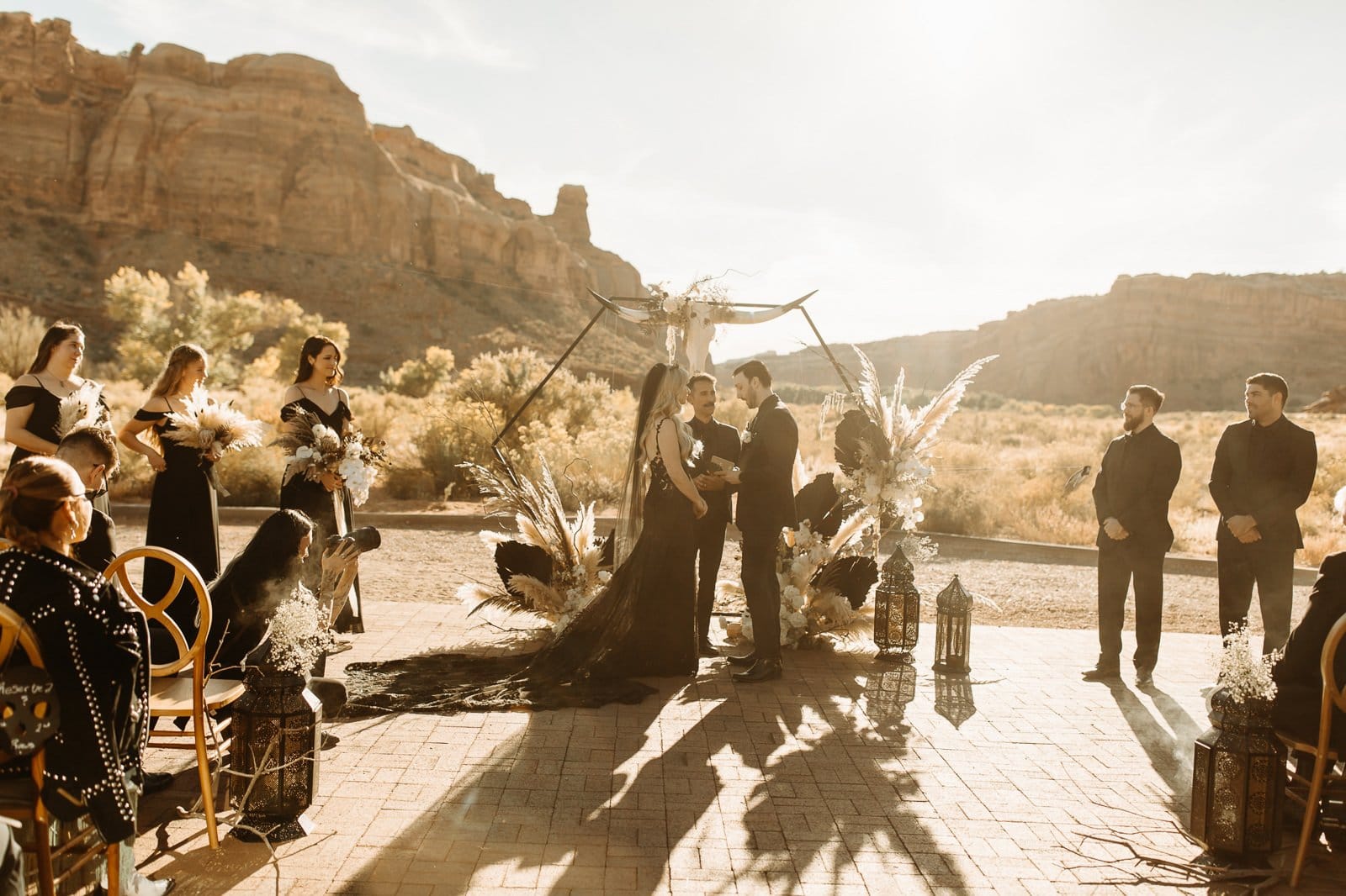 Gothic Wedding at Red Earth Venue