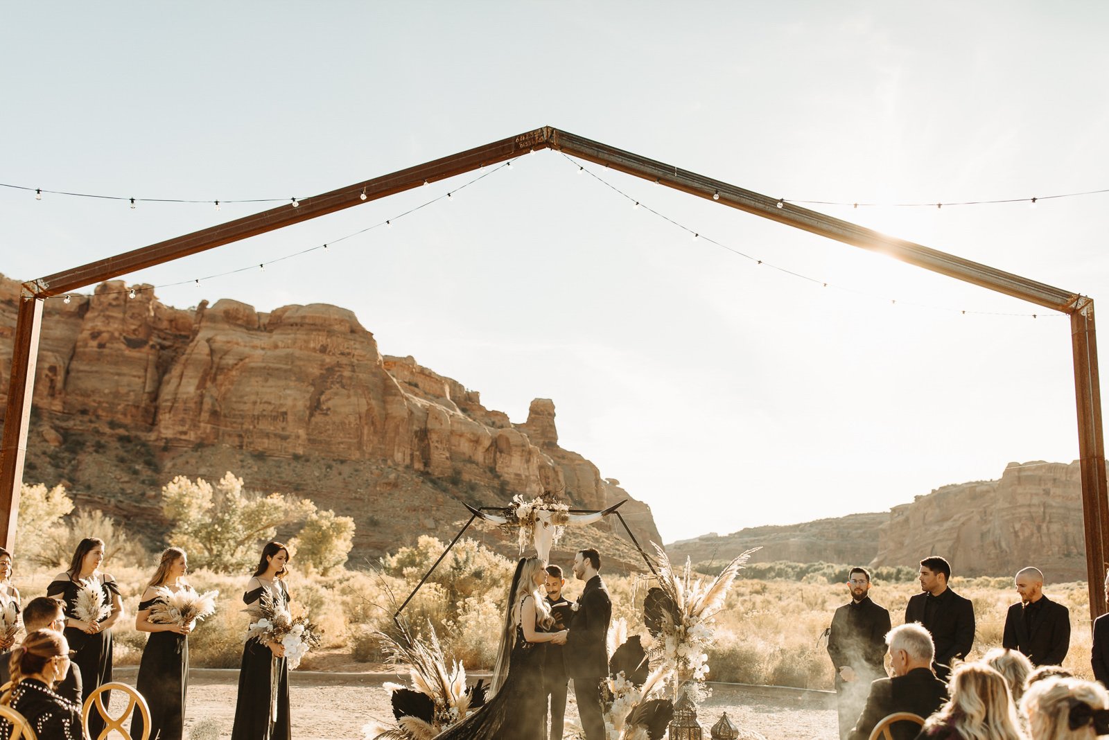 Gothic Wedding at Red Earth Venue
