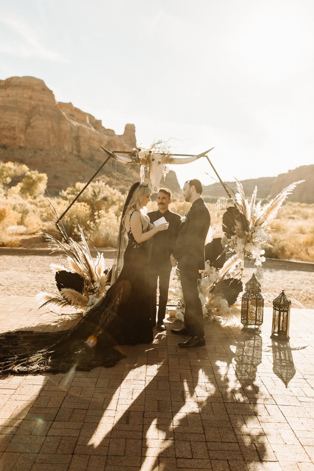 Gothic Wedding at Red Earth Venue