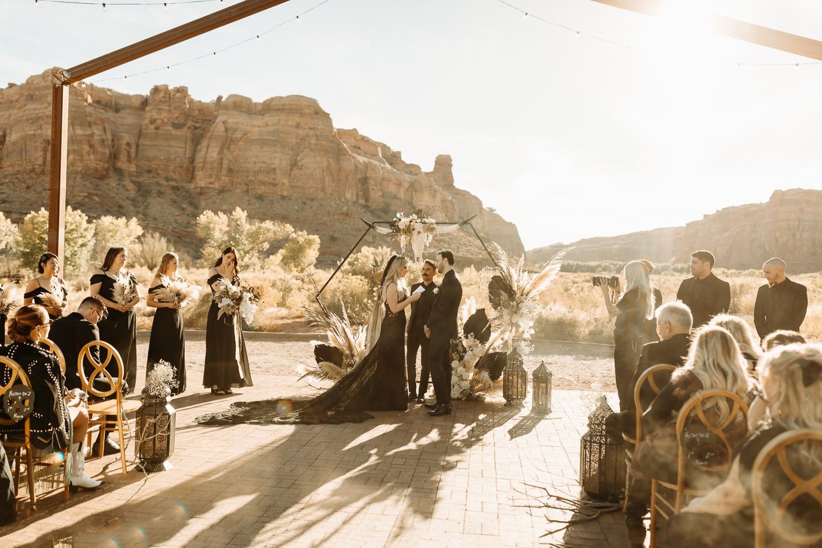 Gothic Wedding at Red Earth Venue