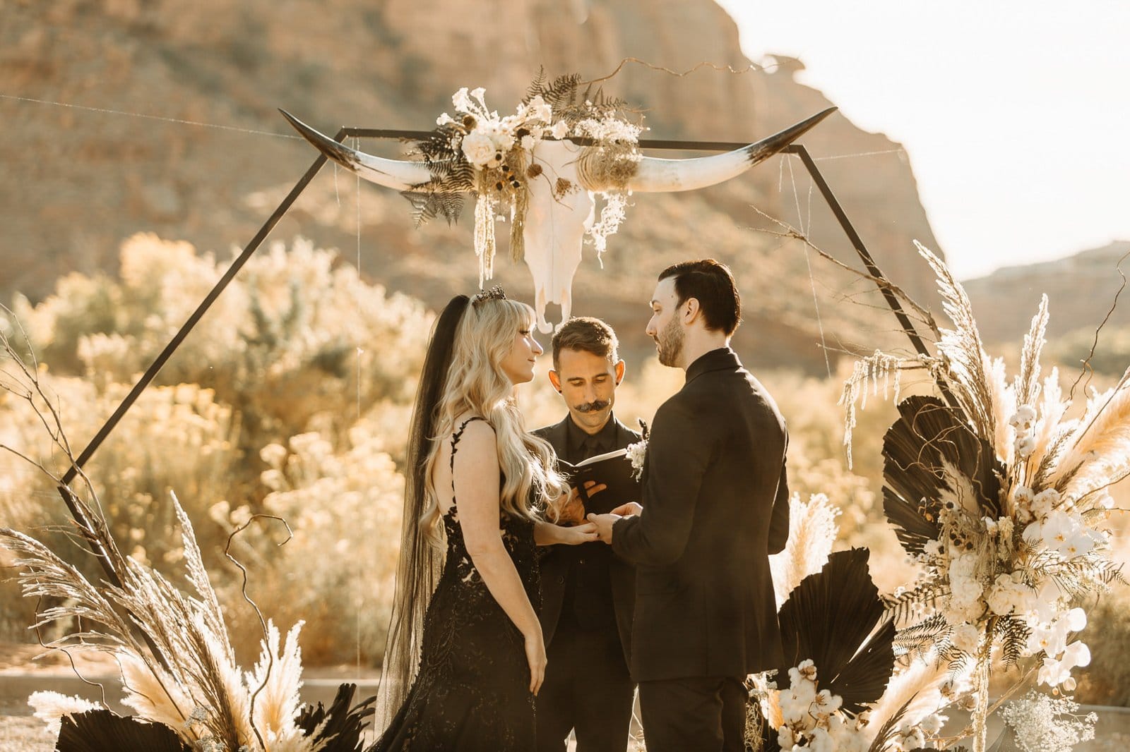 Gothic Wedding at Red Earth Venue