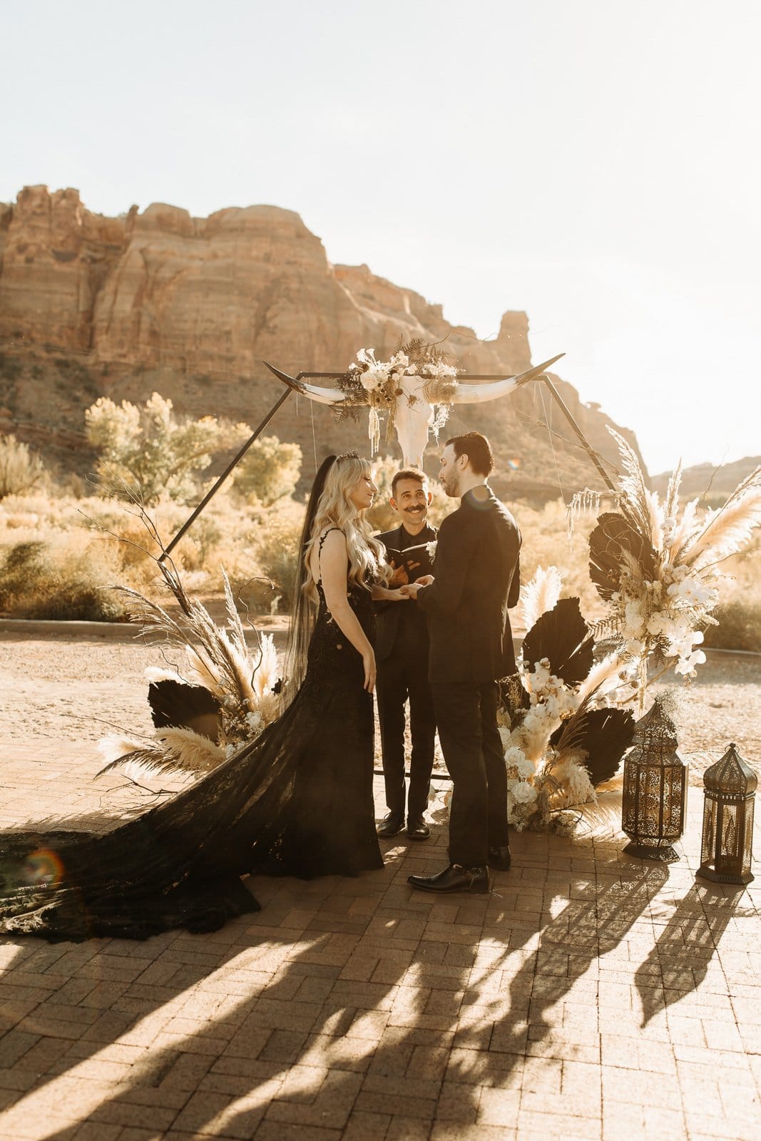 Gothic Wedding at Red Earth Venue