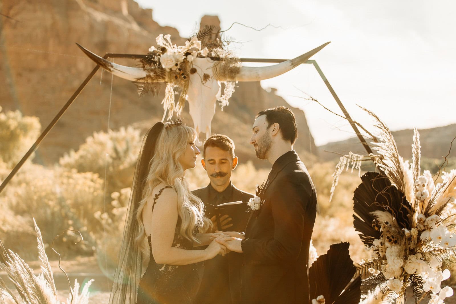 Gothic Wedding at Red Earth Venue