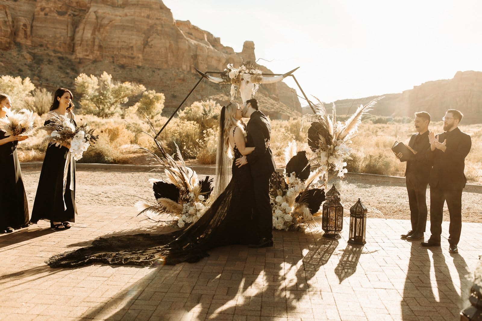 Gothic Wedding at Red Earth Venue