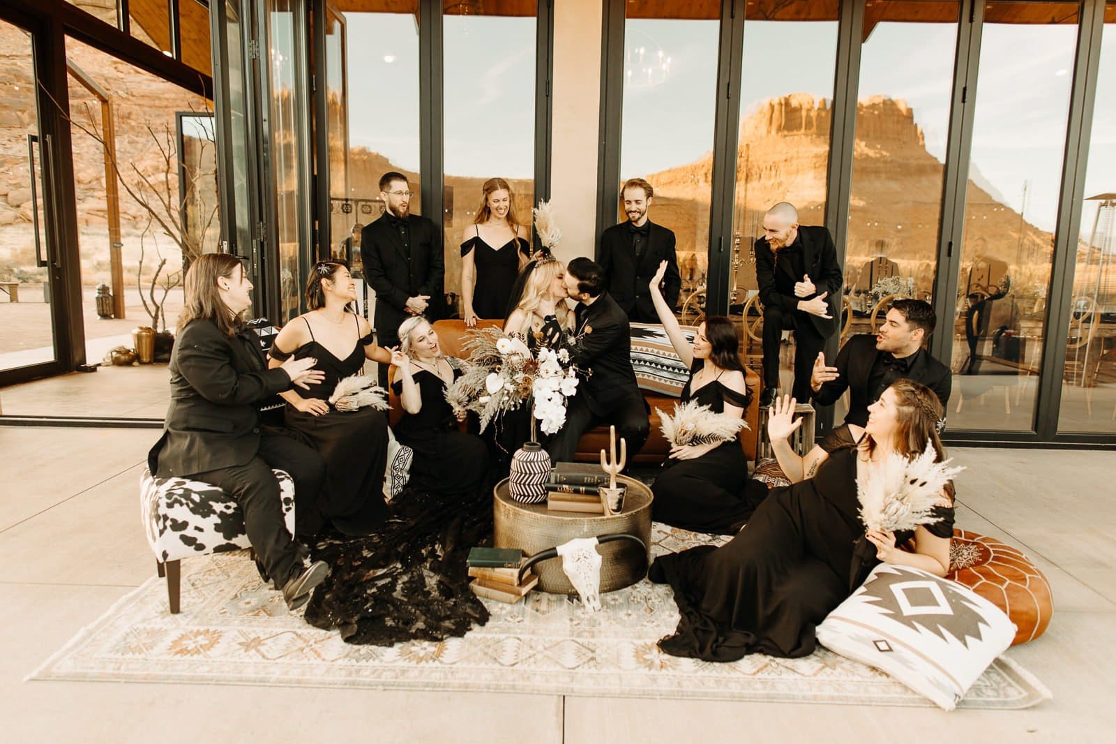 Gothic Wedding at Red Earth Venue
