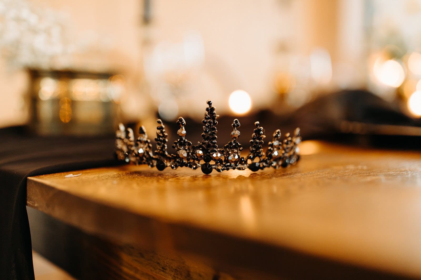 Gothic Wedding details at Red Earth Venue