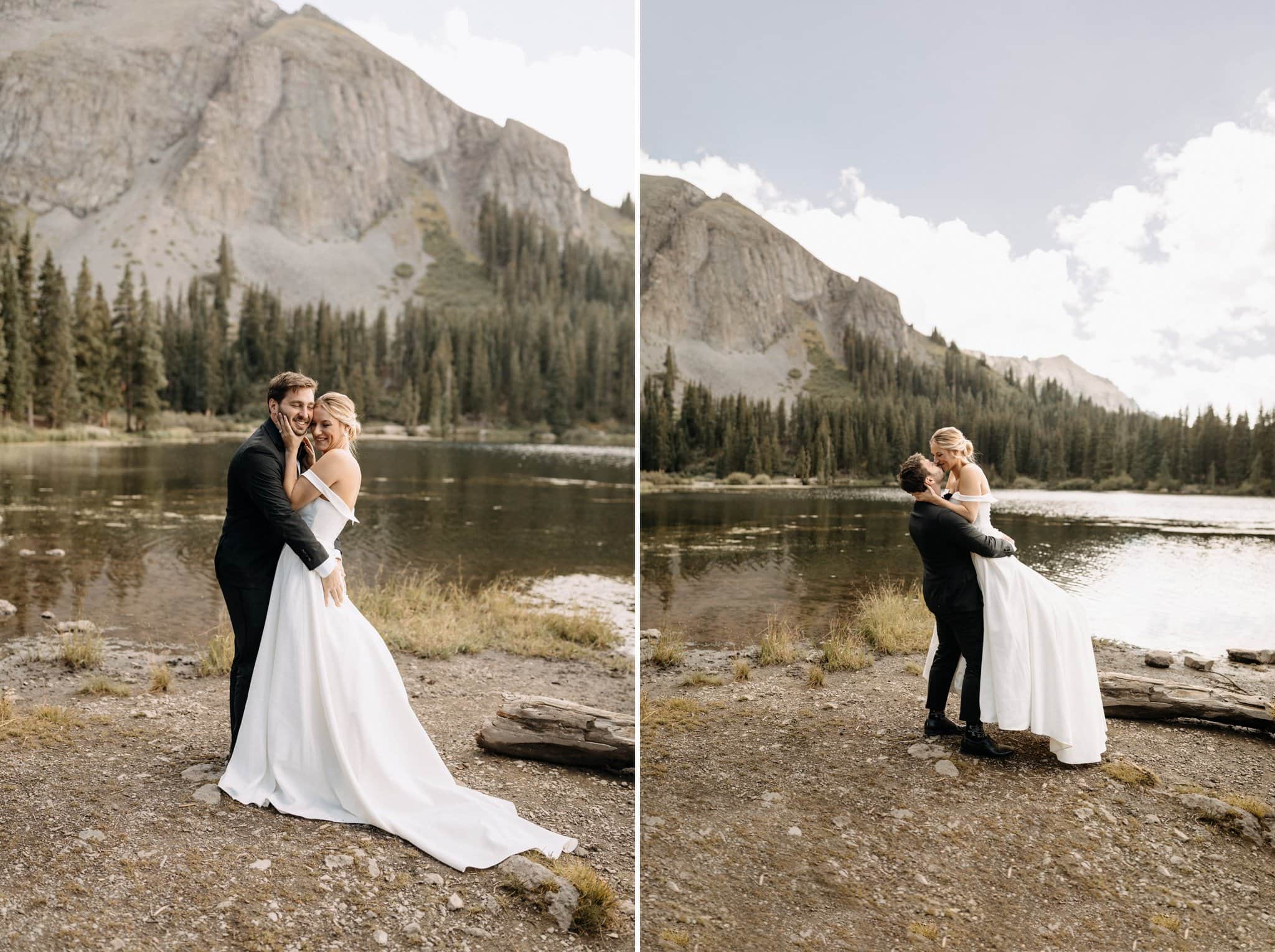 Romantic Elopement at Alta Lakes in Telluride