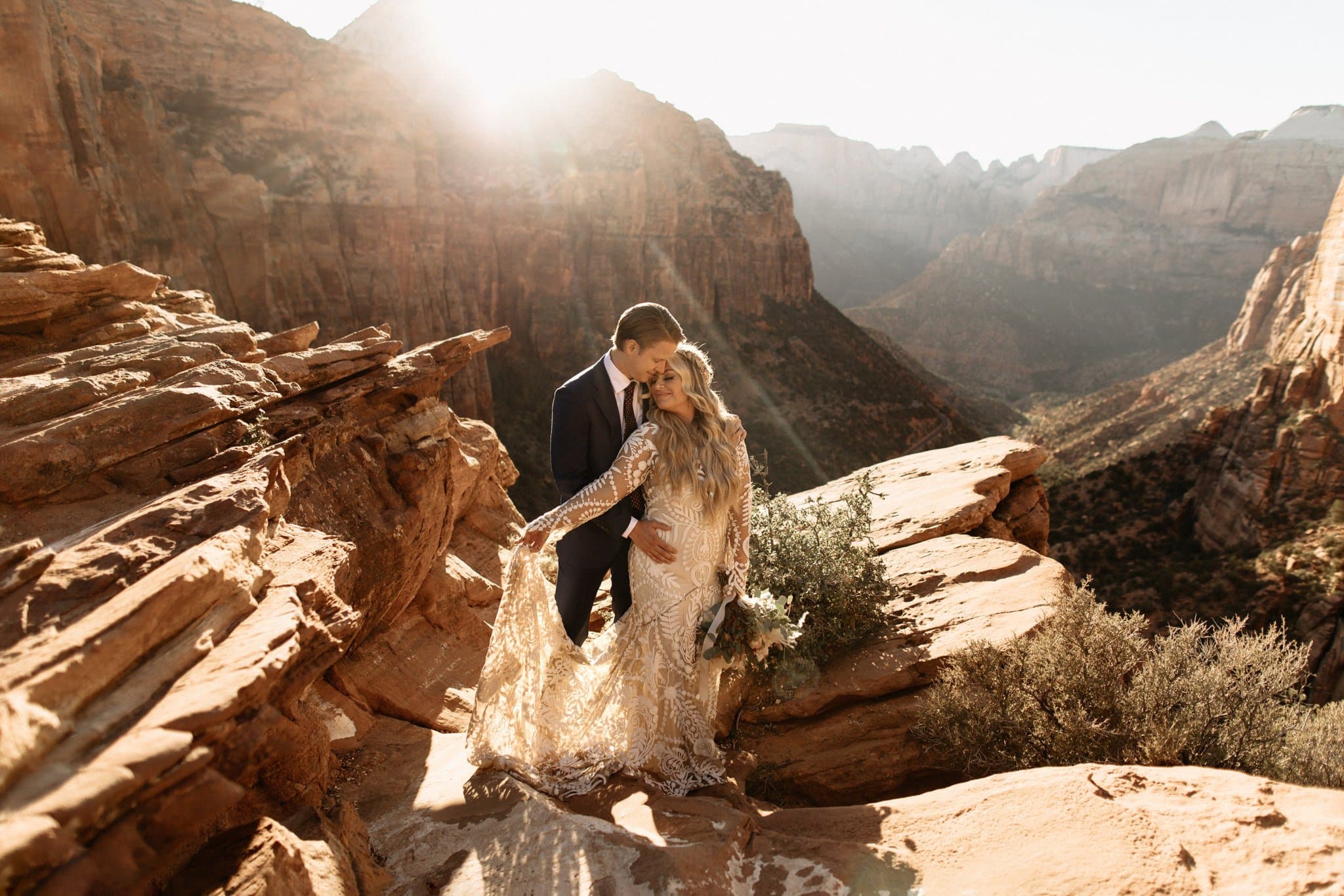 Boho Desert Elopement at Zion National Park